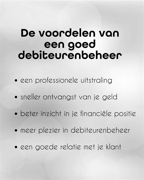 Grafiek die de financiële voordelen van goed debiteurenbeheer illustreert