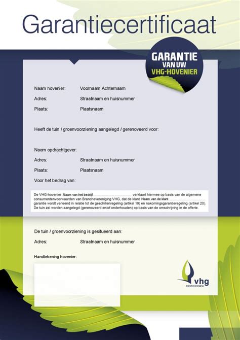 Garantiecertificaat