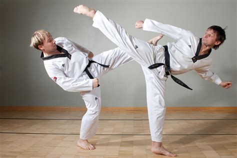 Foto van een Taekwon-Do training