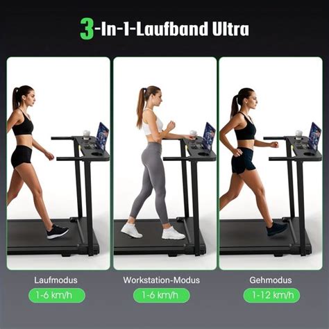Overzicht van een modern loopband display met trainingsprogramma's