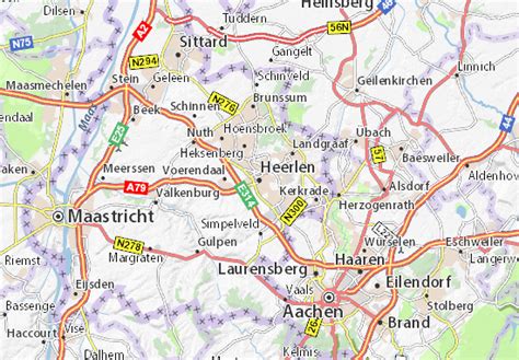 Kaart van Heerlen met de locatie van CrossFit Heerlen gemarkeerd
