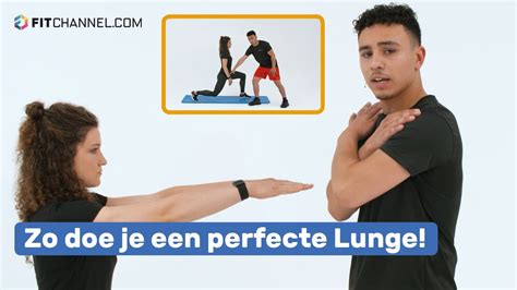 Illustratie van een correct uitgevoerde lunge