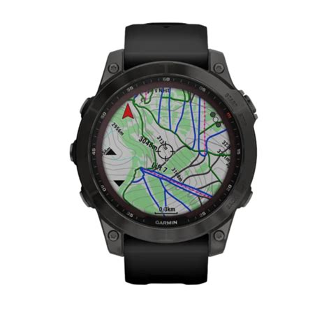 Kaartweergave op een Garmin Fenix horloge