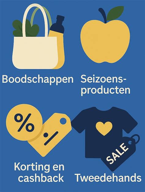 Infographic met tips om uitgaven te besparen