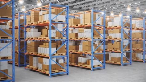 Magazijn met pallets
