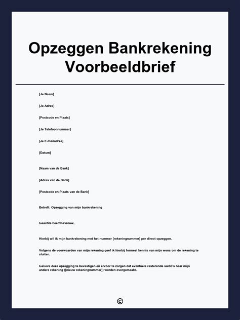 Document met opzegbrief sportschoolabonnement