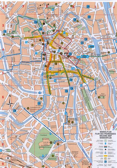 Kaart van Gent met de locatie van Basic-Fit Gent Watersportbaan