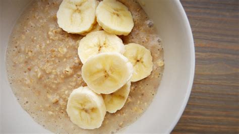 Banaan en havermout als herstelvoeding