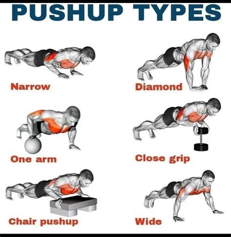 Verschillende push-up variaties