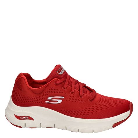 Skechers Arch Fit dames sneaker met blauwe accenten
