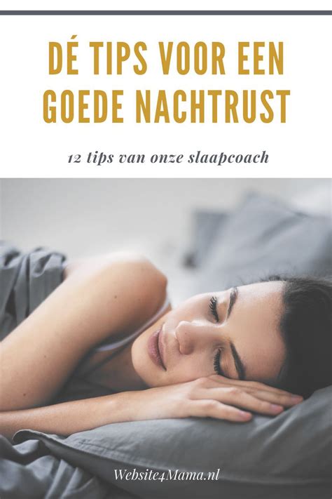 Schema met tips voor een betere nachtrust