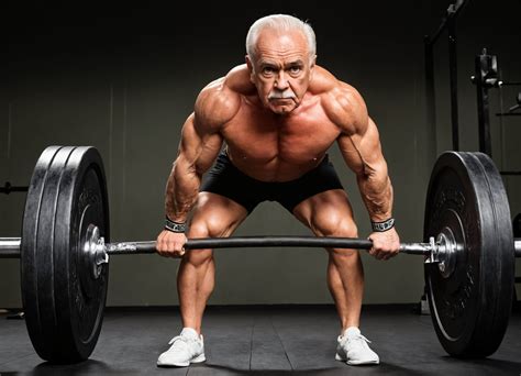 Man doet krachttraining met gewichten