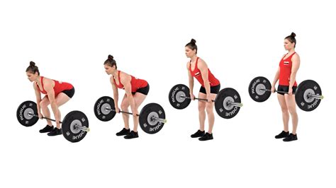 Schema van de Sumo Deadlift uitvoering