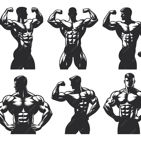 Atleten in klassieke bodybuilding pose