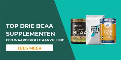 Collage van verschillende BCAA supplementen