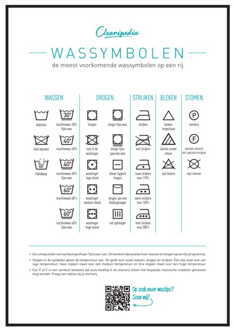 Wasinstructies voor kleding