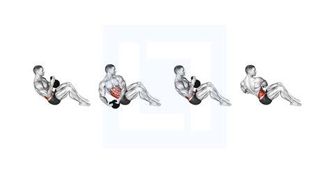 Kettlebell Russian twist techniek