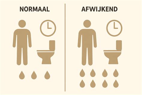 Schema van de oorzaken van veel plassen