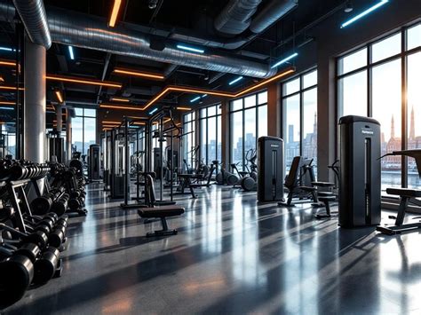 Diverse fitnessapparatuur in een moderne sportschool