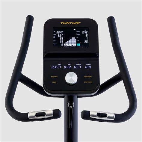 Diagram van hartslagsensoren op hometrainer stuur