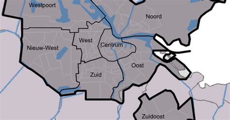 Kaart van Amsterdam Zuidoost met de locatie van Basic-Fit
