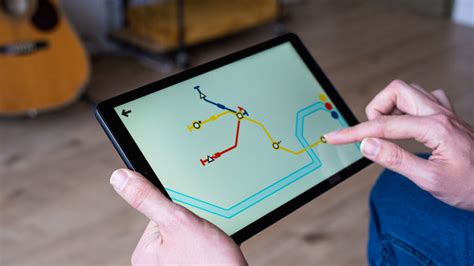 Verschillende virtuele looproutes op een tablet