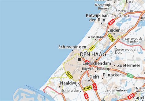 Kaart van Scheveningen met de locatie van CrossFit Scheveningen gemarkeerd