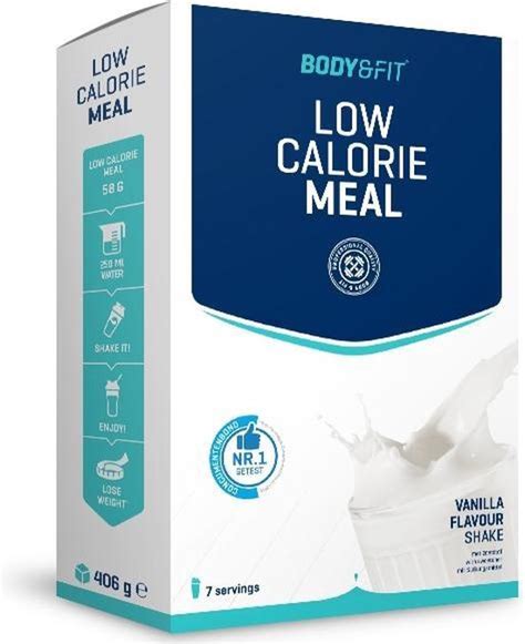 Tabel met productspecificaties van Body & Fit Low Calorie Meal