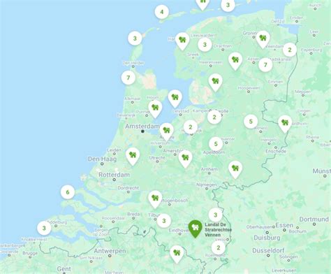 Kaart met locaties van calisthenics parken in Nederland