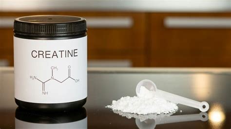 Schema met de twee methoden voor creatine opbouw (snel en langzaam)