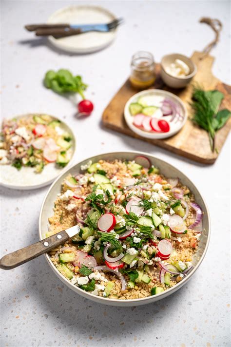 Gegrilde Falafelwafels met een frisse salade
