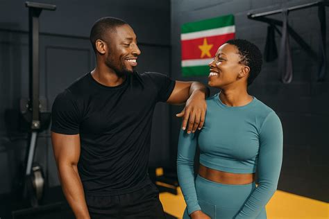 Illustratie van een personal trainer die technologie gebruikt met een cliënt