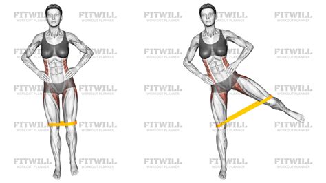 Abduction oefening met resistance band