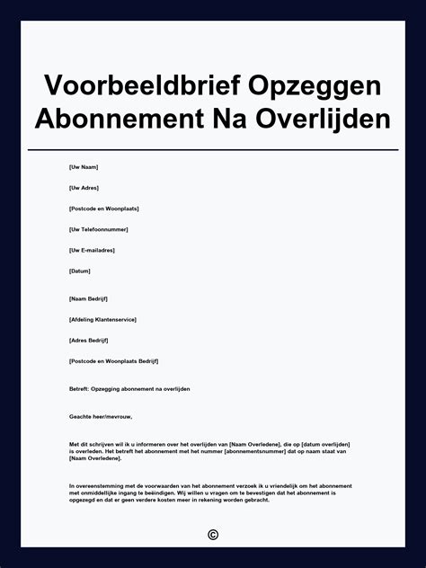 Checklist voor het opzeggen van een abonnement