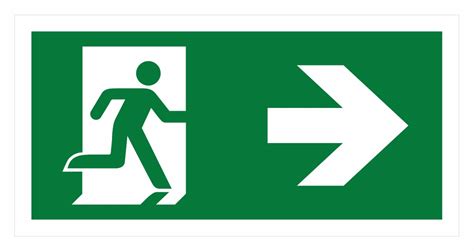 Nooduitgang bord in een sportfaciliteit