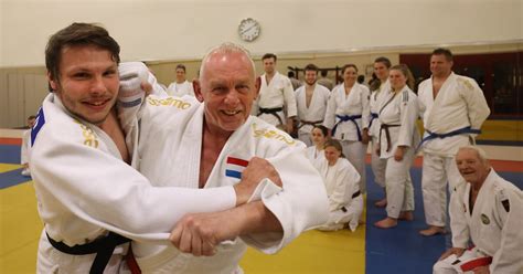 Richard de Bijl tijdens een judotraining