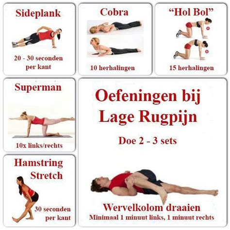 Video met rugoefeningen