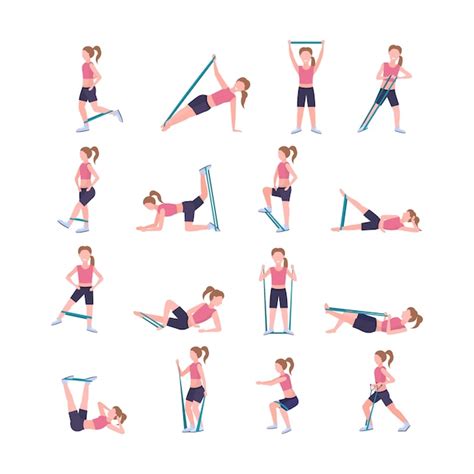 Een vrouw die Pilates oefeningen doet met een weerstandsband