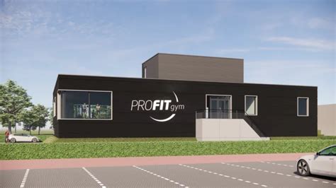 Personeel van sportschool met logo van ProFit Gym