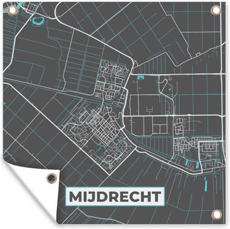 Kaart van Mijdrecht met mogelijke buitenlocaties voor training