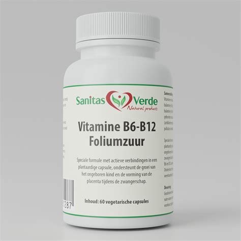 Vitamines B12, B6, C en Foliumzuur