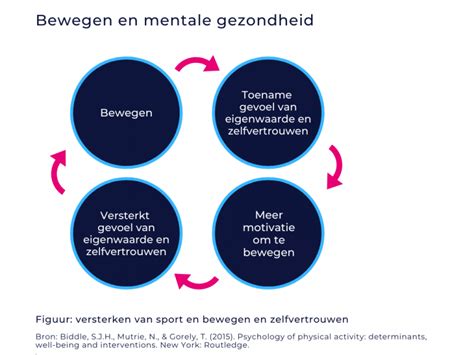 Infographic met de effecten van sport op de mentale gezondheid
