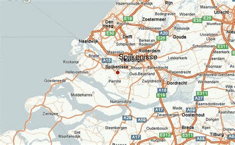 Kaart met locatie van Spijkenisse