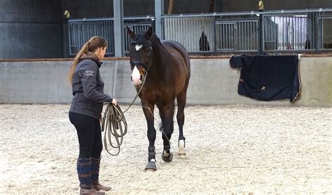Cindy tijdens een training