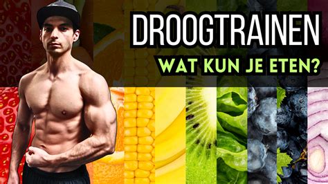 Schema van de ideale macronutriëntenverdeling tijdens het droogtrainen