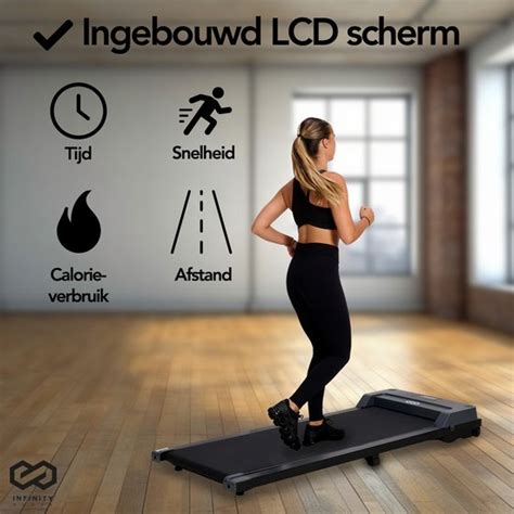 Schema van de verschillende trainingsprogramma's op de Infinity Goods loopband