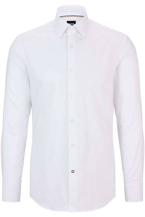 BOSS Slim Fit overhemd met korte mouwen