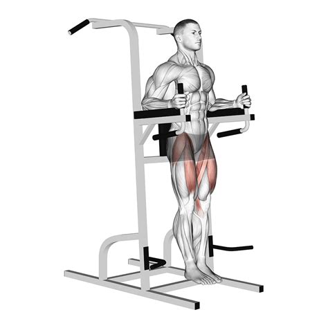Hanging knee raise apparaat