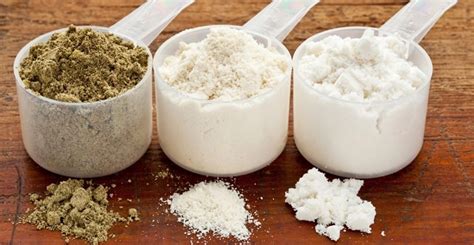 Verschillende soorten whey proteïne