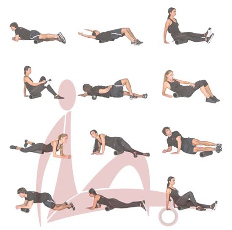 Oefeningen met een foam roller voor de rug